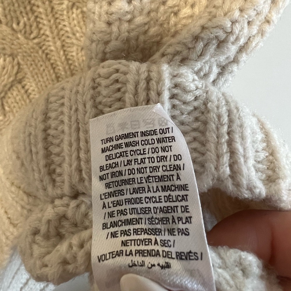 Zara Cream V-Neck Knit Sweater Vest - Picture 8 of 11